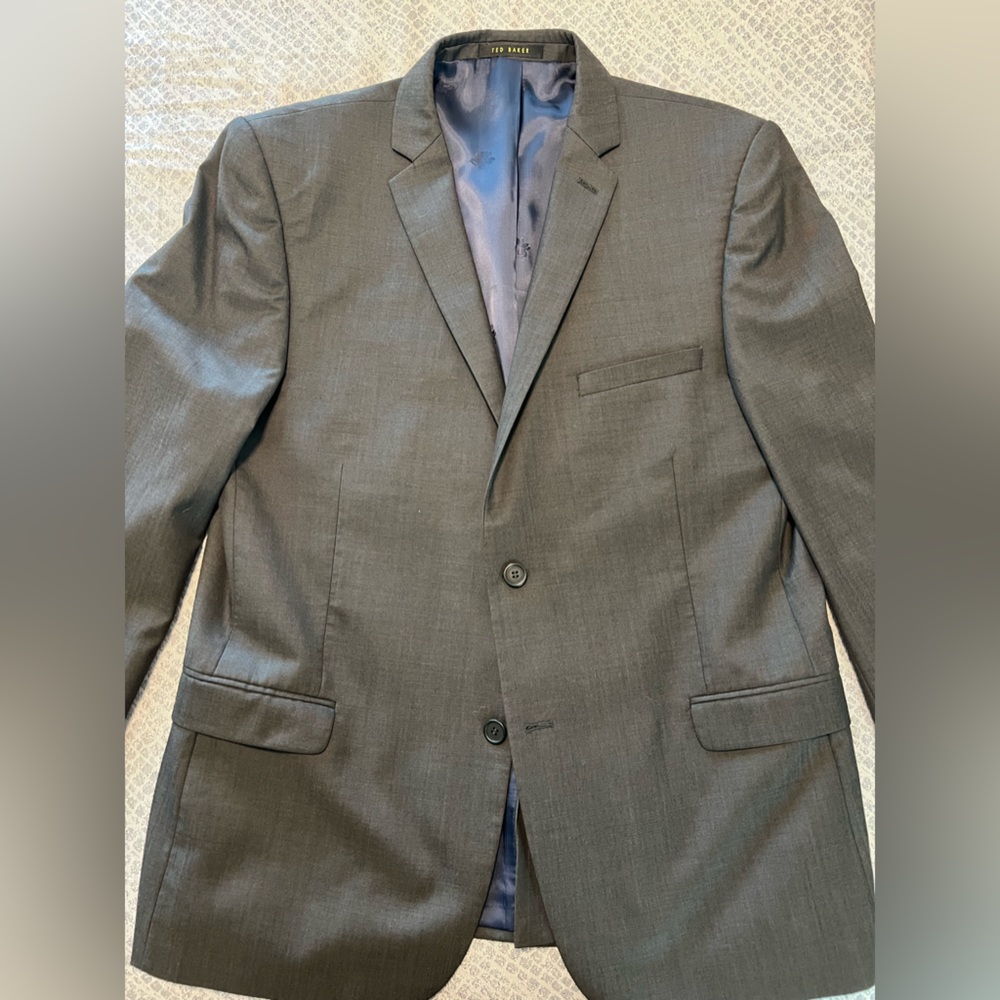 Ted Baker Men’s Suit Jacket and pants in Charcoal (part of a set)